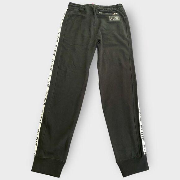 Nike Jordan Paris Saint-Germain Black White Jogger Sweatpants Boys size XL New - Picture 6 of 12